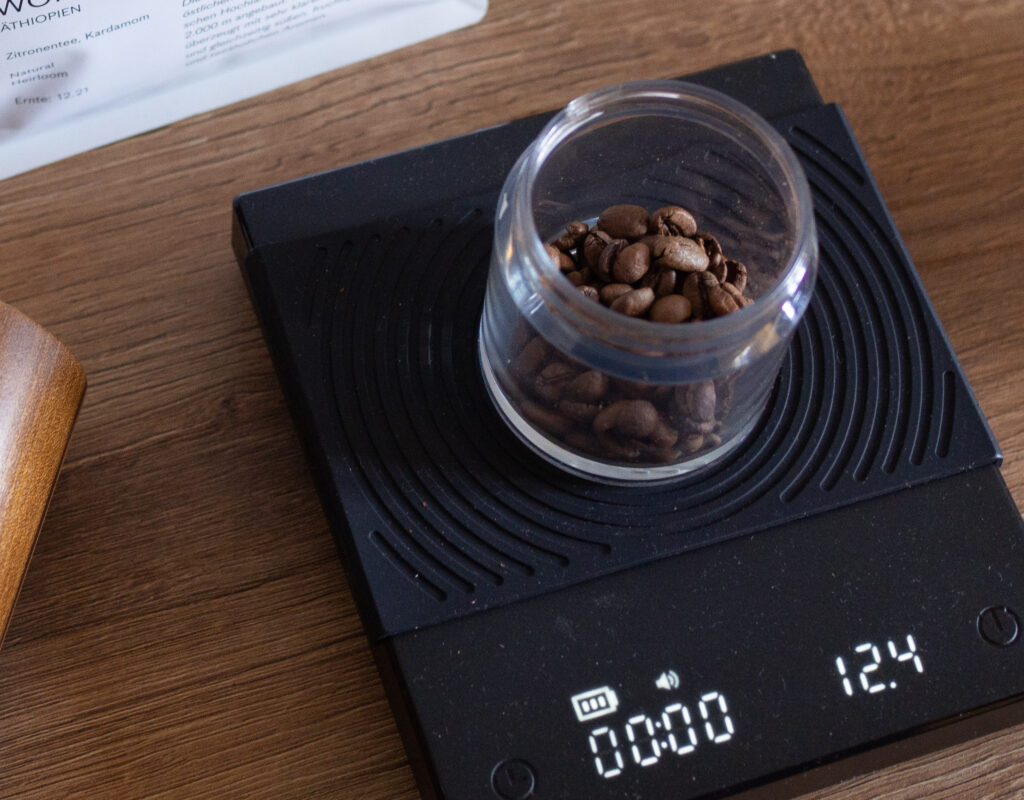 bilancia di precisione per caffè